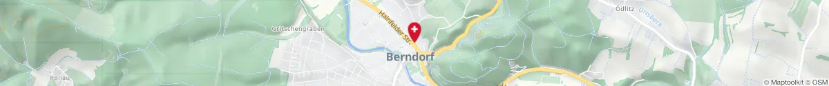 Kartendarstellung des Standorts für Apotheke Zur heiligen Dreifaltigkeit in 2560 Berndorf